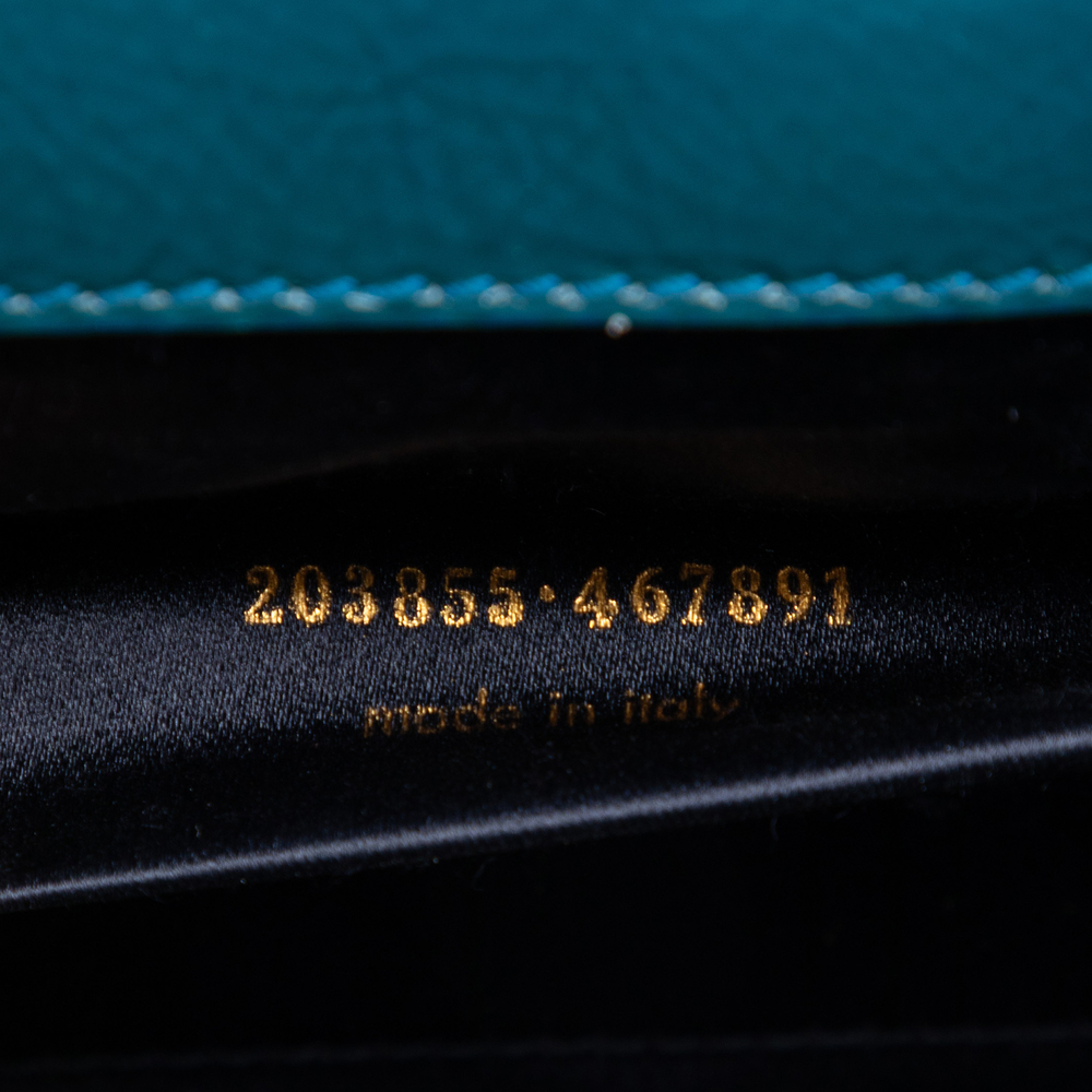 Pre-Loved Saint Laurent Large Textured Patent Belle De Jour Clutch - Picture 6 of 7